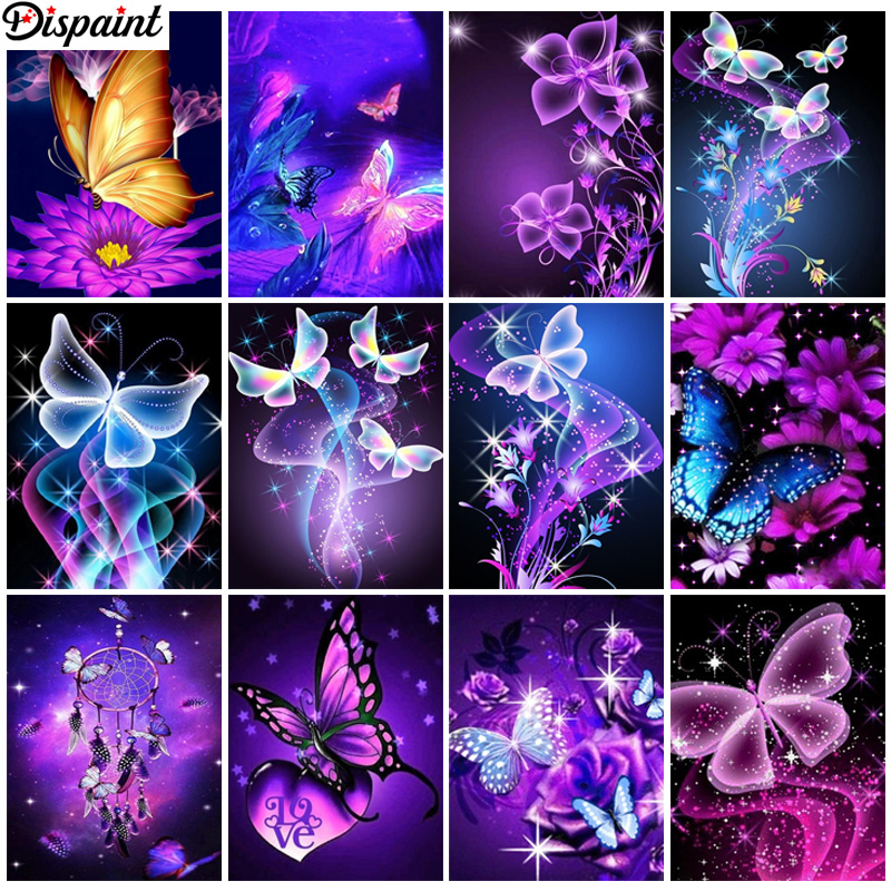 Embroidery Roll Pattern - Dispaint Rhinestone ภาพวาดคริสตัลตกแต่ง DIY เพชรภาพวาด 