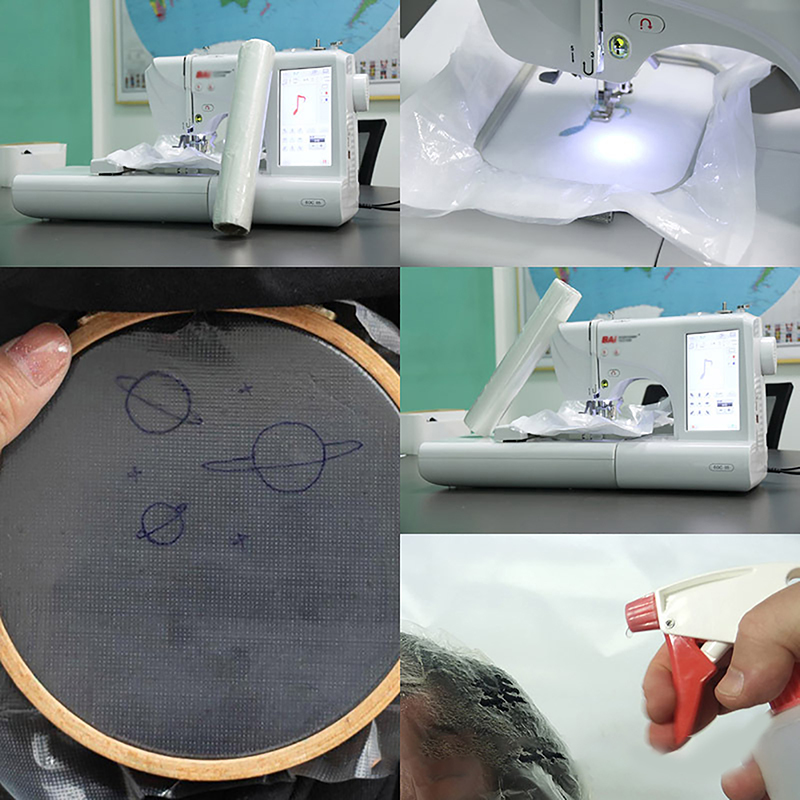 ● ฟิล์มเคลือบผ้าปักลายแบบละลาย - Embroidery Web บทวิจารณ์และราคา