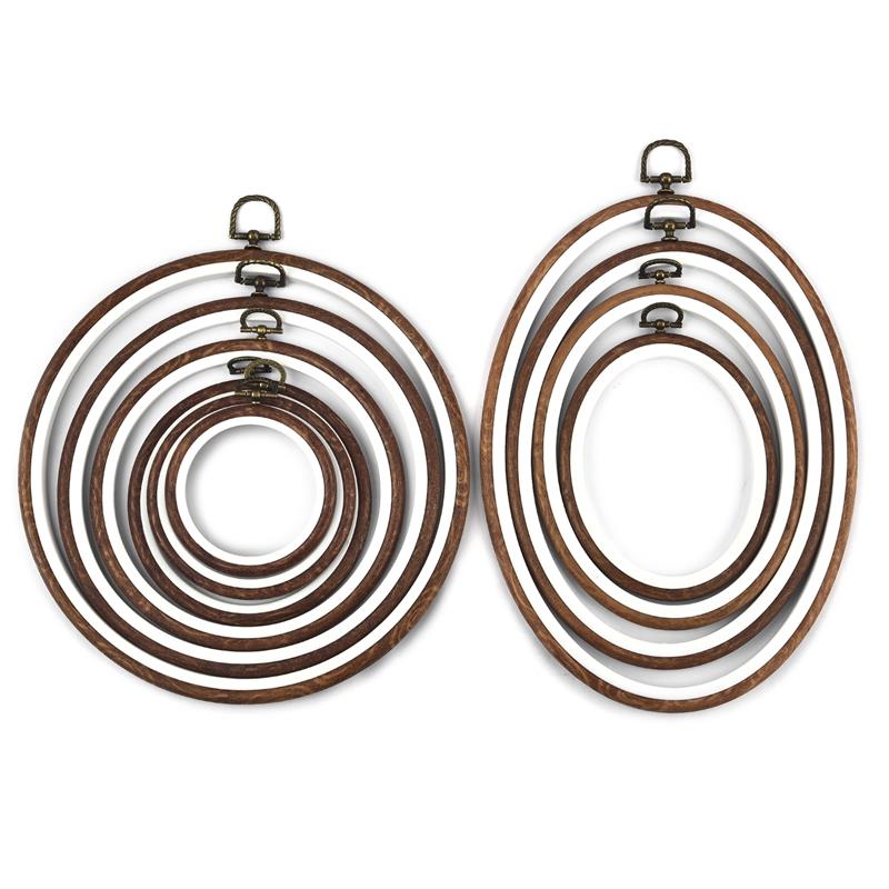 รอบรูปไข่สีไม้เย็บปักถักร้อยสะ - Embroidery Hoop Stand บทวิจารณ์และราคา
