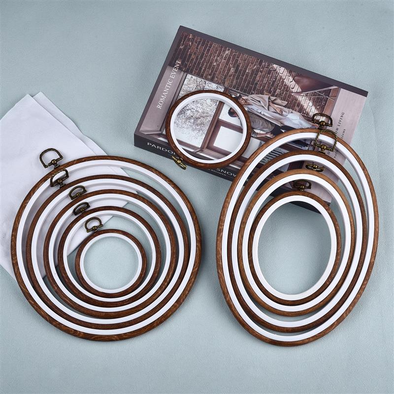 รอบรูปไข่สีไม้เย็บปักถักร้อยสะ - Embroidery Hoop Stand บทวิจารณ์และราคา