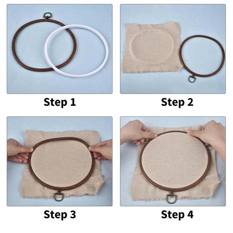 รอบรูปไข่สีไม้เย็บปักถักร้อยสะ - Embroidery Hoop Stand บทวิจารณ์และราคา