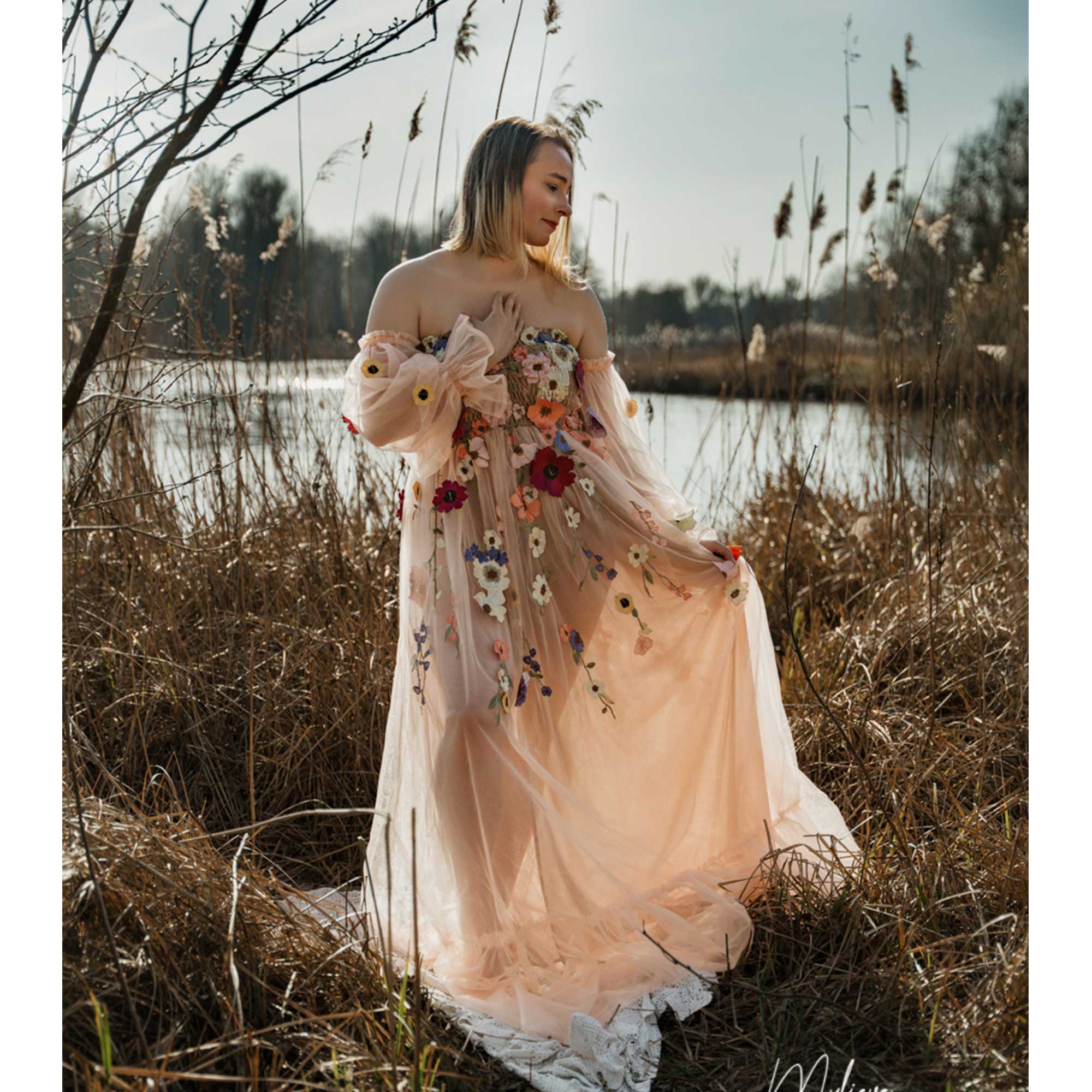 ดอน&จูดี้ ชุดเดรสผ้าออร์แกนซ่า - Embroidery Organza บทวิจารณ์และราคา