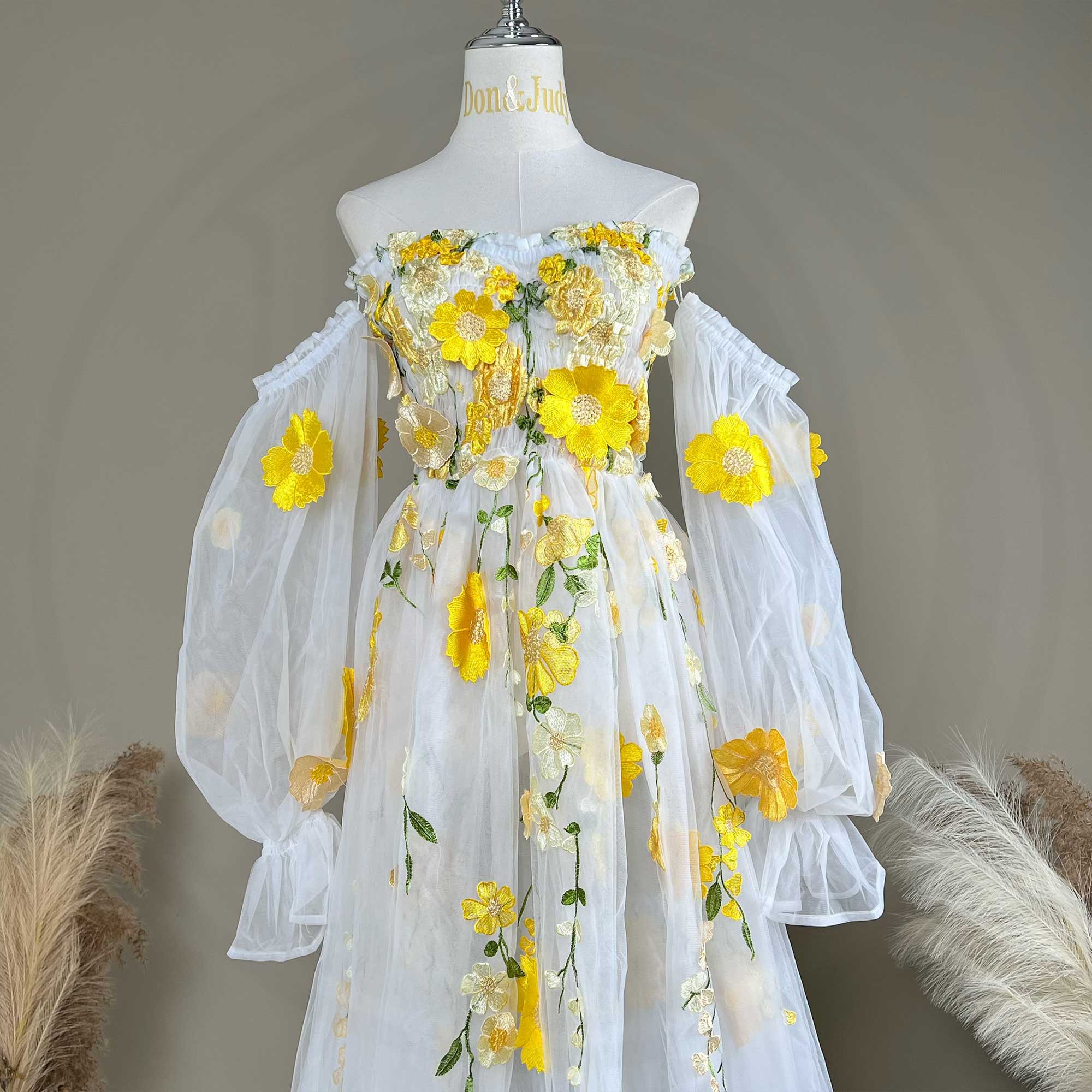 ดอน&จูดี้ ชุดเดรสผ้าออร์แกนซ่า - Embroidery Organza บทวิจารณ์และราคา