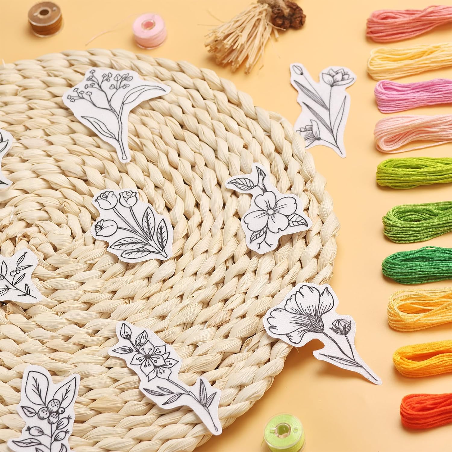 50 ชิ้นน้ําที่ละลายน้ําได้เย็บ - Embroidery Web บทวิจารณ์และราคา