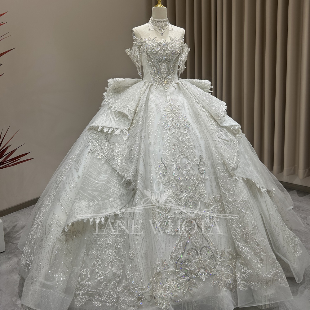 Robes De Mariée Sur Mesure Swe - Embroidery Organza บทวิจารณ์และราคา