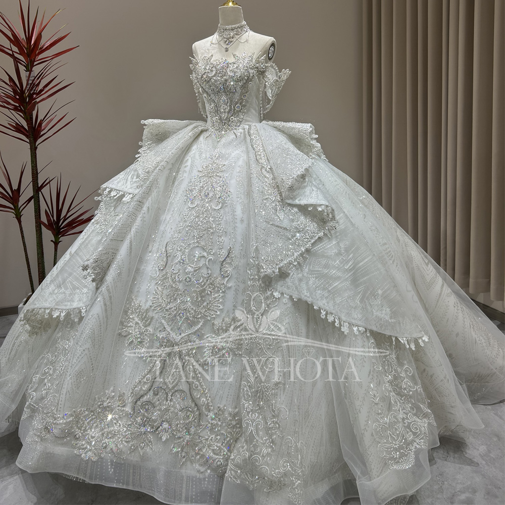 Robes De Mariée Sur Mesure Swe - Embroidery Organza บทวิจารณ์และราคา