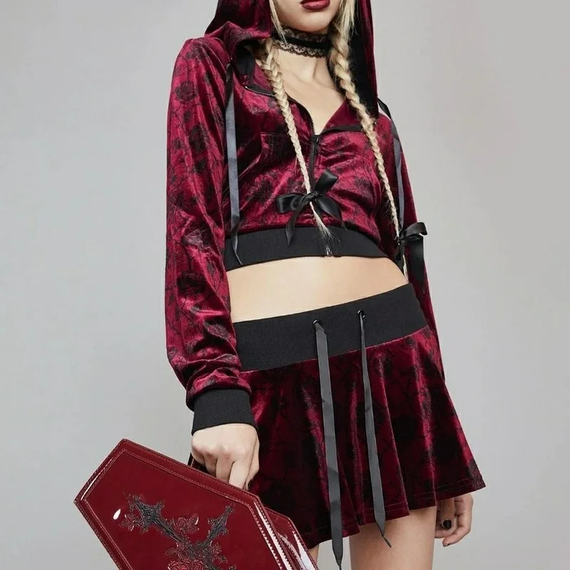 กระเป๋าถือสไตล์ฮาราจูกุ Y2K โล - Embroidery Gothic บทวิจารณ์และราคา