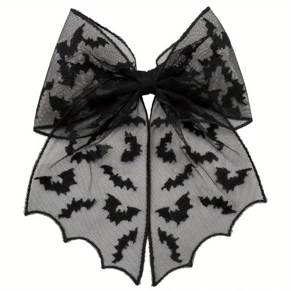 กิ๊บติดผมผ้าลูกไม้โปร่งลายปักร - Embroidery Gothic บทวิจารณ์และราคา