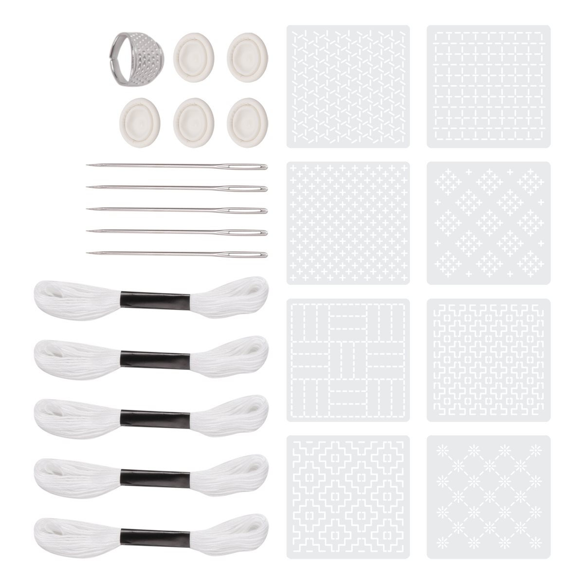 ชุดลายฉลุพลาสติก 24 ชิ้น ขนาด  - Embroidery X Pattern บทวิจารณ์และราคา