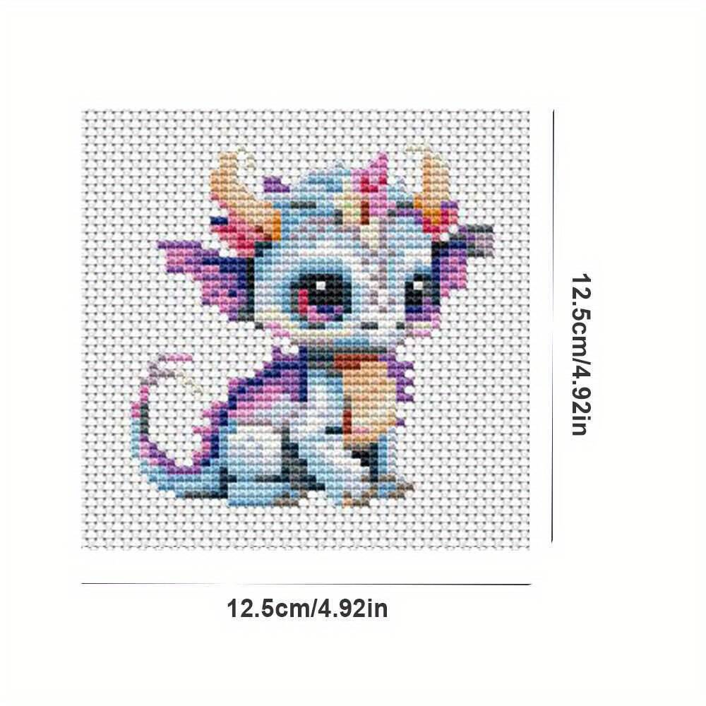 ชุดปักครอสติชลายมังกร 12 ชิ้น  - Embroidery X Stitch บทวิจารณ์และราคา
