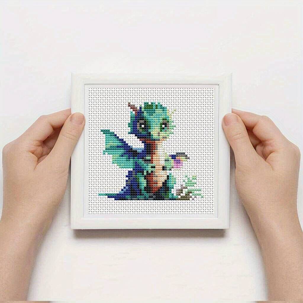 ชุดปักครอสติชลายมังกร 12 ชิ้น  - Embroidery X Stitch บทวิจารณ์และราคา