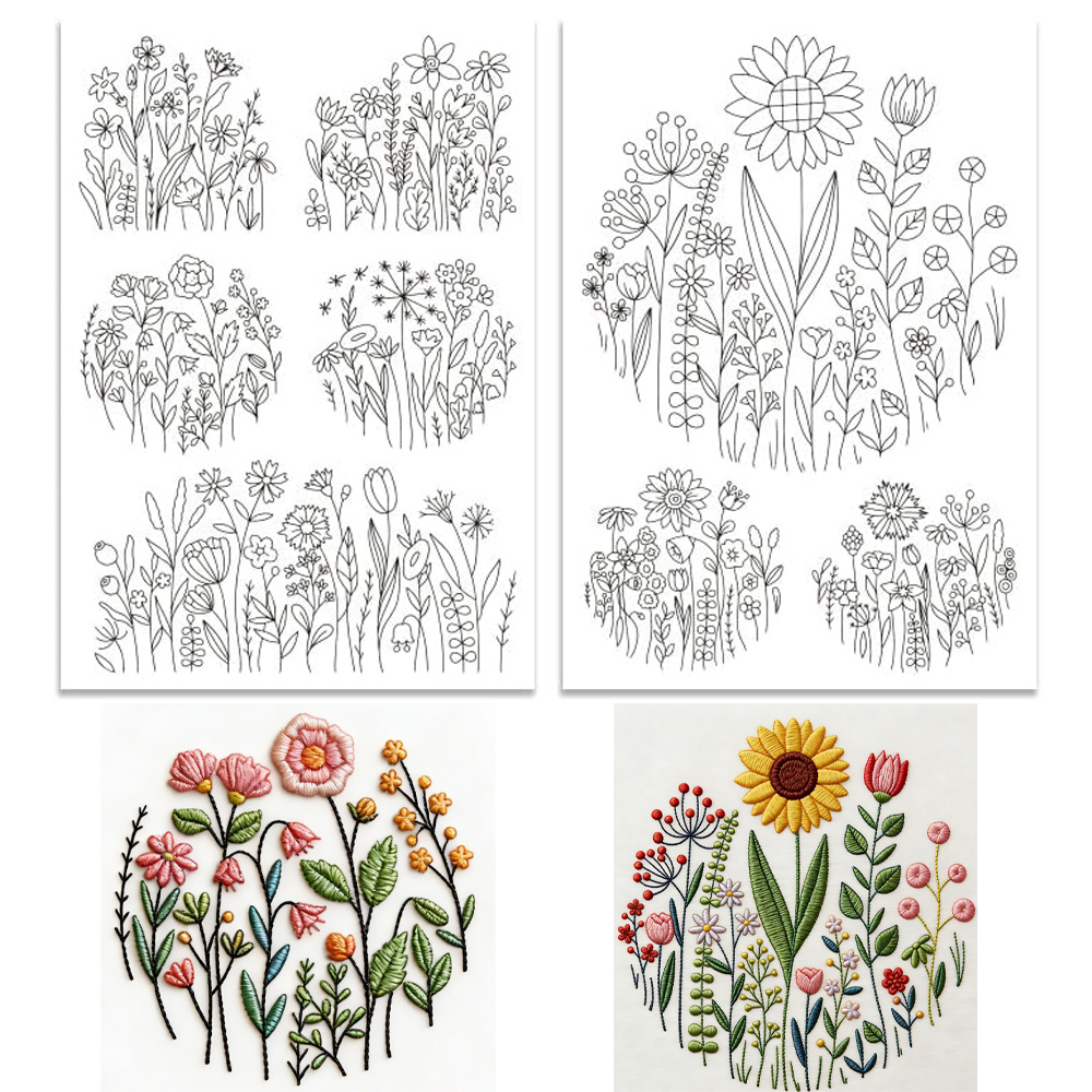 กระดาษกันน้ำสำหรับงานปักลายดอก - Embroidery Web บทวิจารณ์และราคา