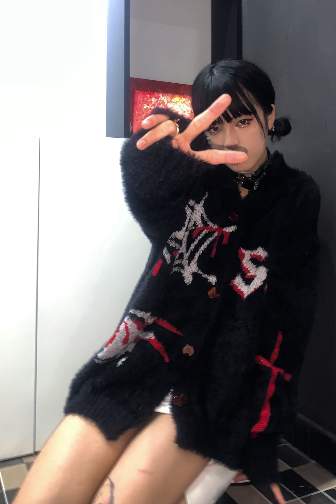 เสื้อกันหนาวแฟชั่น Y2k สำหรับผ - Embroidery Gothic บทวิจารณ์และราคา