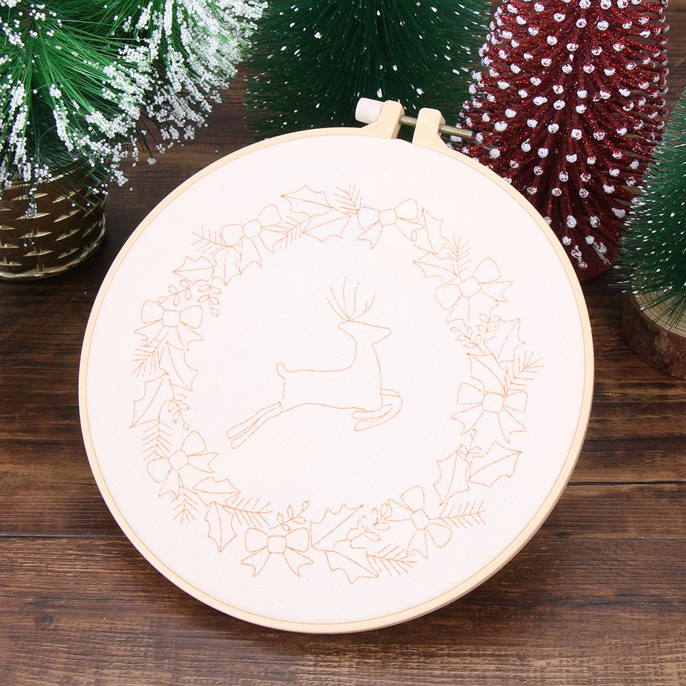 ศิลปะอุปกรณ์เย็บผ้าเข็มด้ายเข็ - Embroidery Xmas Ornaments บทวิจารณ์และราคา