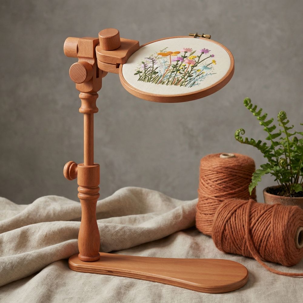 ขาตั้งวงแหวนปักผ้าแบบพกพาสำหรั - Embroidery Hoop Stand บทวิจารณ์และราคา