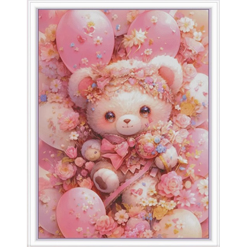 ZZ3887 หมี 14CT 16CT พิมพ์บนผ้ - Embroidery X Pattern บทวิจารณ์และราคา
