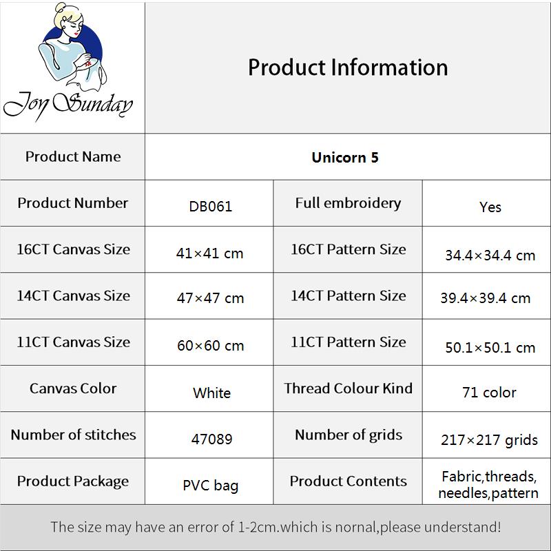 Joy Sunday สัตว์รูปแบบชุดปักคร - Embroidery X Pattern บทวิจารณ์และราคา