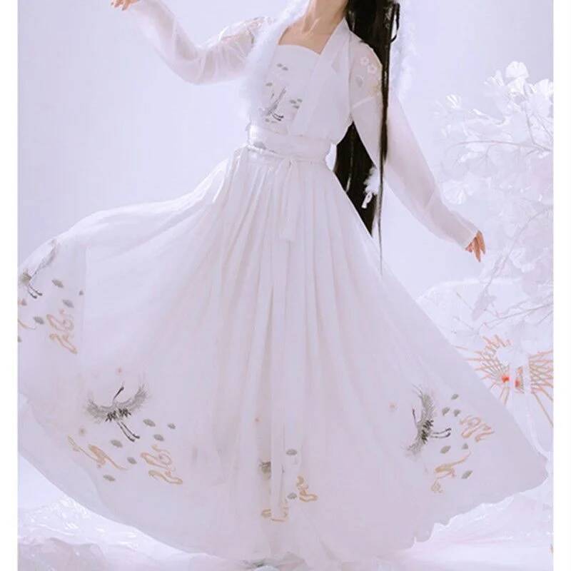 ชุดฮั่นฝูโบราณจีนสำหรับผู้หญิง - Embroidery Shirt บทวิจารณ์และราคา