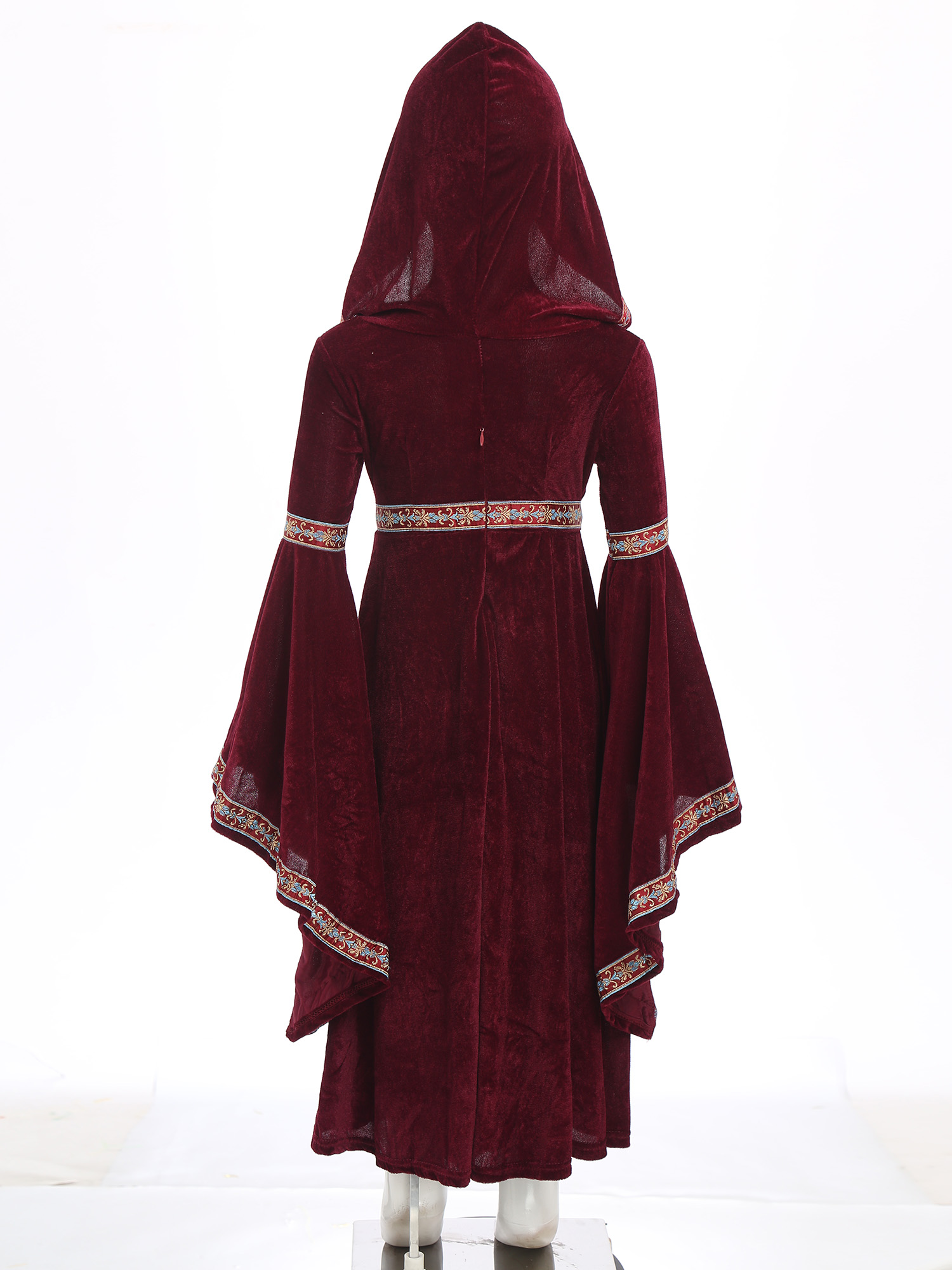 ชุดเจ้าหญิงยุคกลางแบบมีฮู้ดสำห - Embroidery Gothic บทวิจารณ์และราคา