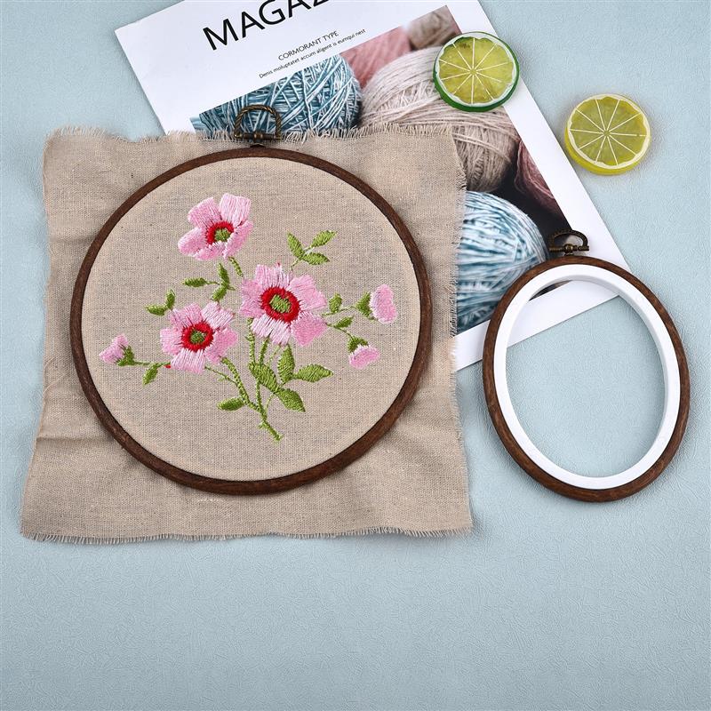 ชุดวงแหวนปักผ้าไม้รูปวงรี วงกล - Embroidery Hoop Stand บทวิจารณ์และราคา