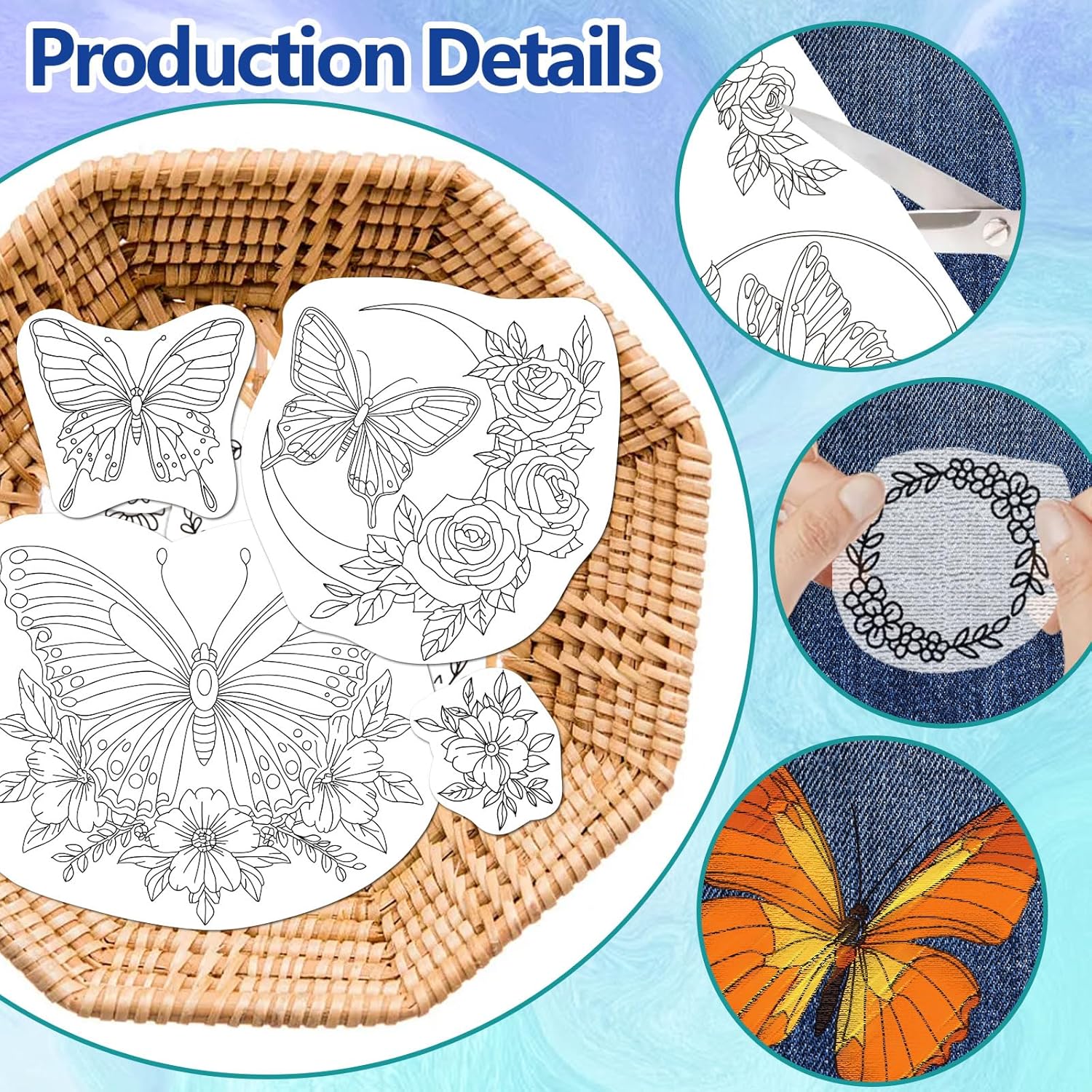 แผ่นรองปักผ้าละลายน้ำได้ 4 แผ่ - Embroidery Web บทวิจารณ์และราคา