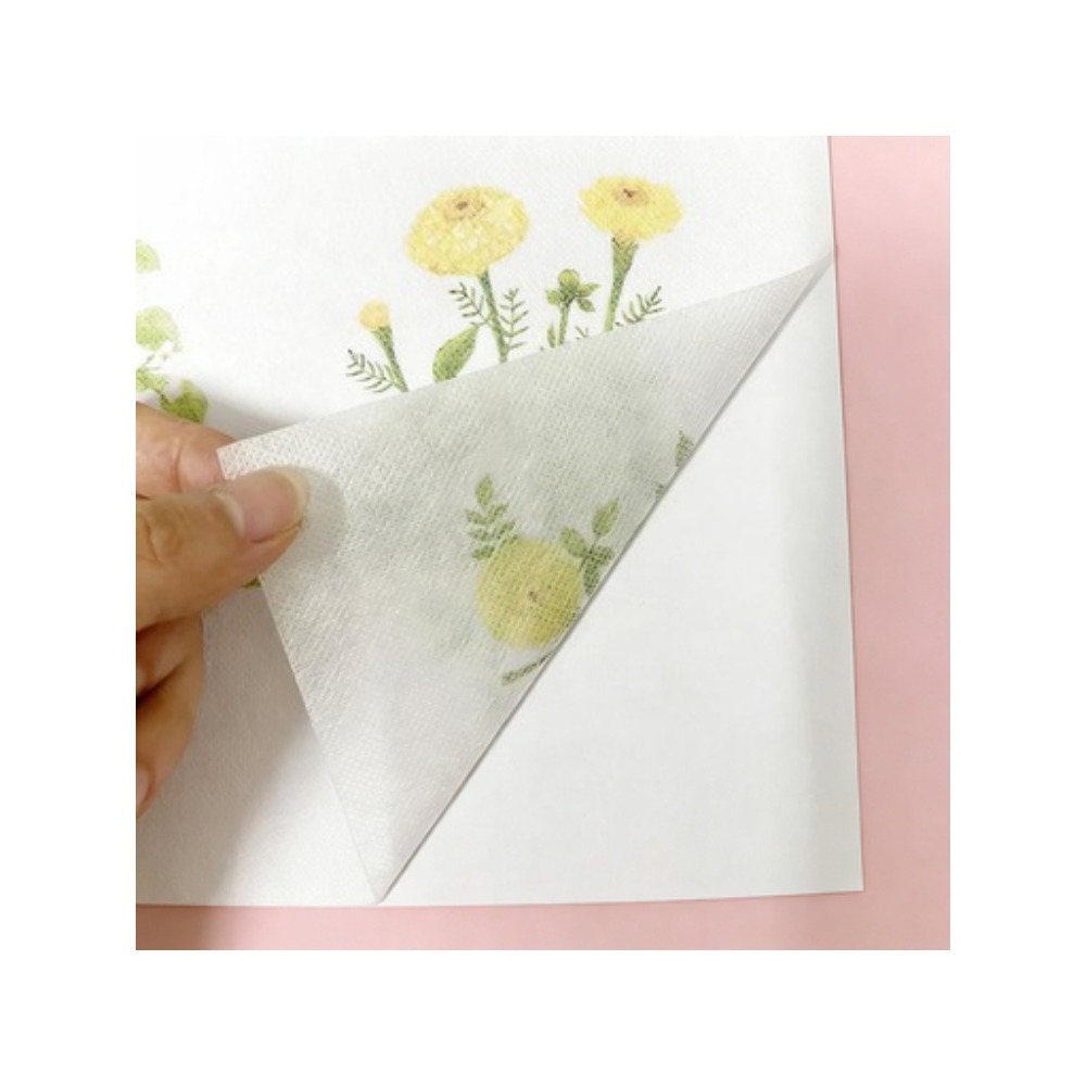 สติกเกอร์กาวละลายน้ำได้ 5 แผ่น - Embroidery Web บทวิจารณ์และราคา