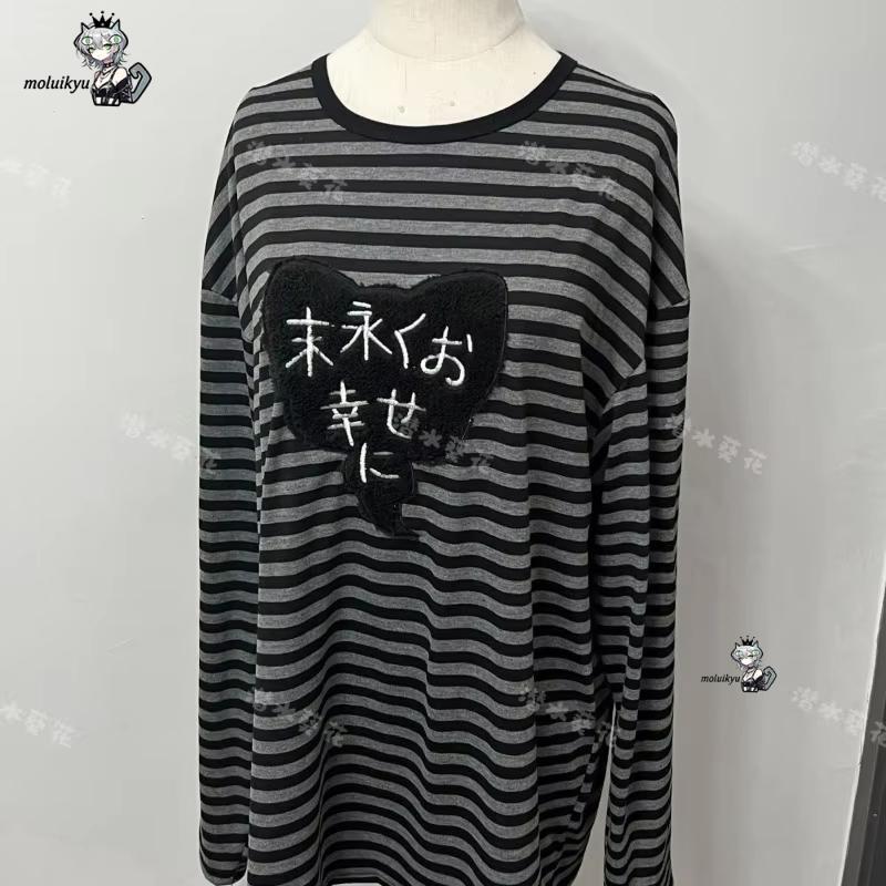 เสื้อยืดแขนยาวคอกลมสไตล์อเมริก - Embroidery Shirt บทวิจารณ์และราคา