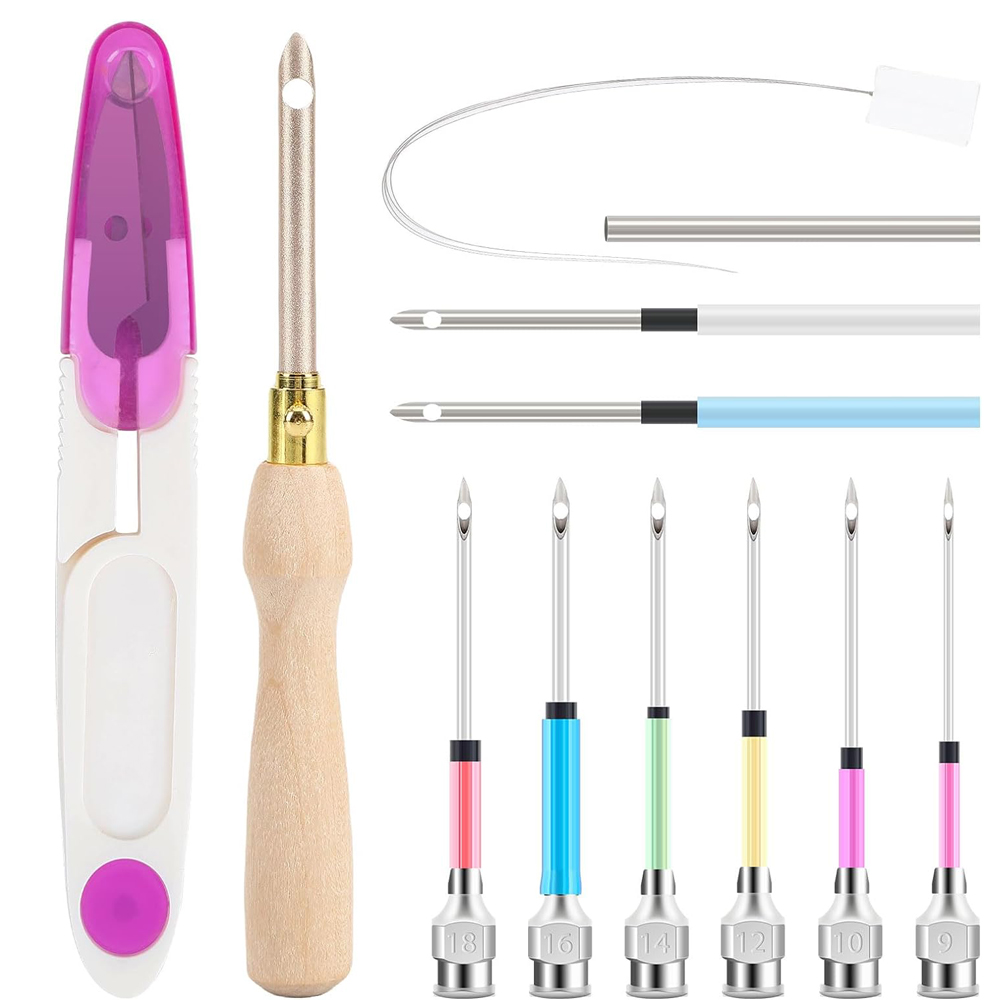 ชุดเข็มเจาะรู13ชิ้นชุดปักเข็มเ - Punch Needle Handle บทวิจารณ์และราคา
