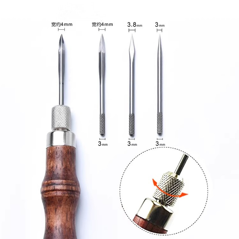 ชุดเครื่องมือเจาะหนัง 4-in-1 พ - Punch Needle Handle บทวิจารณ์และราคา