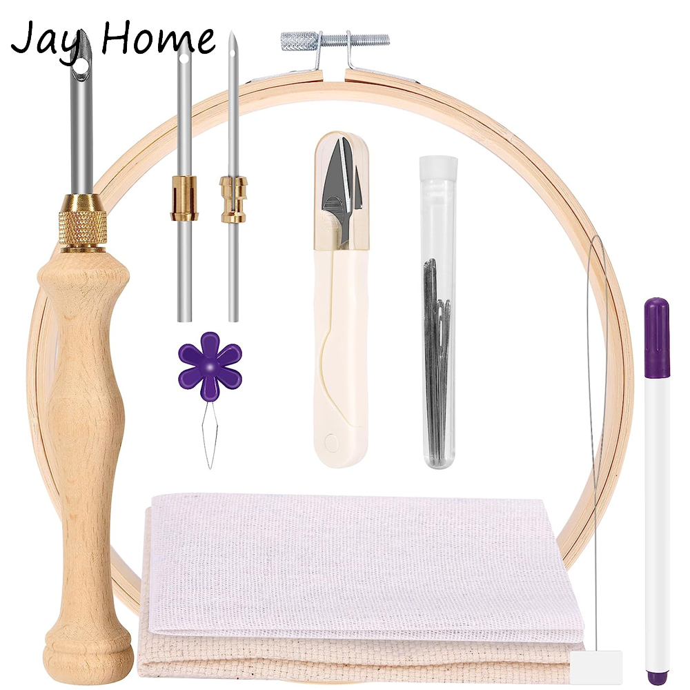 Punch Needle Starter Kit พร้อม - Punch Needle Handle บทวิจารณ์และราคา