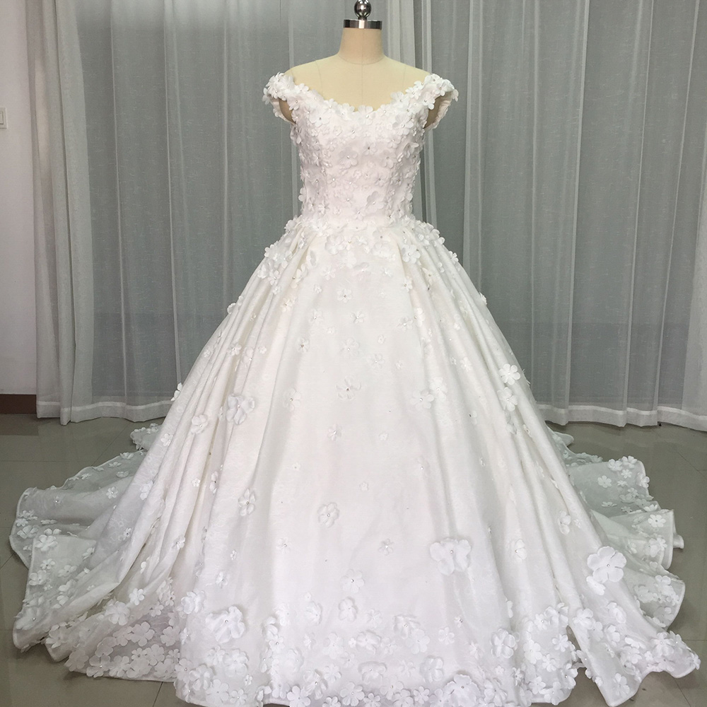 Elegant Superfine ชุดแต่งงานสํ - Embroidery Organza บทวิจารณ์และราคา