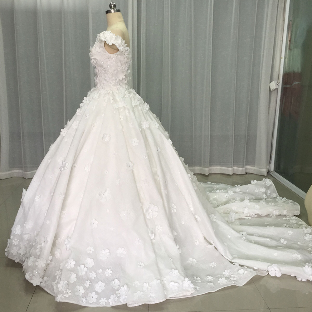 Elegant Superfine ชุดแต่งงานสํ - Embroidery Organza บทวิจารณ์และราคา