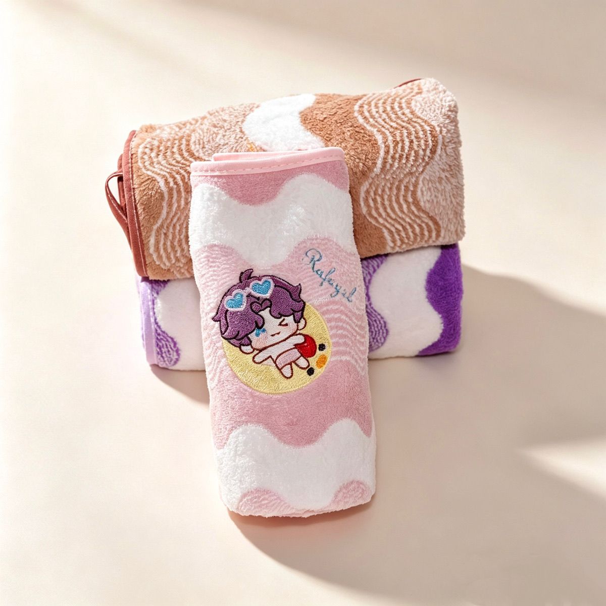 ผ้าเช็ดมือขนแกะลายการ์ตูน Anim - Embroidery Yarns บทวิจารณ์และราคา