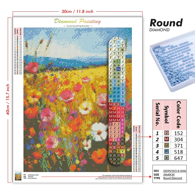 ภาพวาดเพชร 5D ลายแมวหลากสีสันส - Embroidery Roll Pattern บทวิจารณ์และราคา