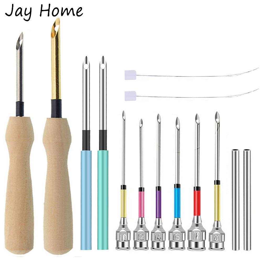 เย็บปักถักร้อยเย็บ Punch เข็ม  - Punch Needle Handle บทวิจารณ์และราคา