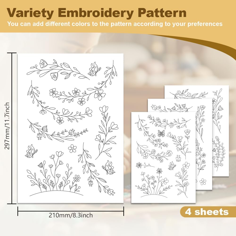 กระดาษรองปักลายละลายน้ำได้ แผ่ - Embroidery Web บทวิจารณ์และราคา
