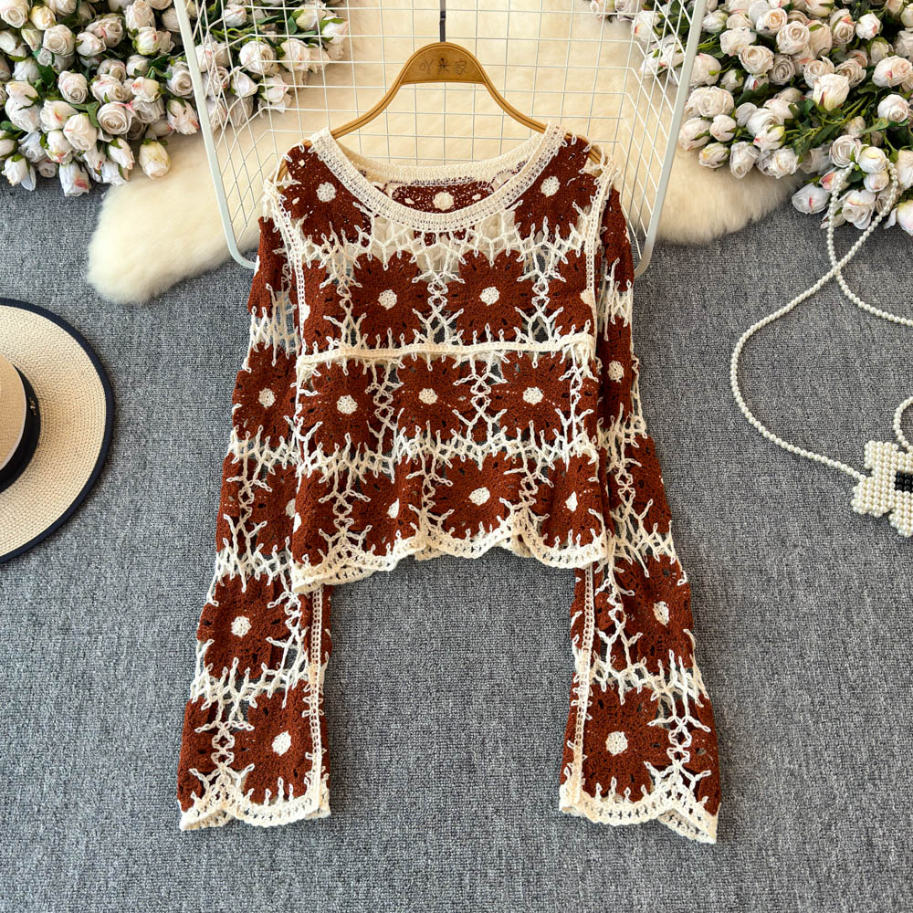 เสื้อโครเชต์ลายดอกไม้สำหรับผู้ - Embroidery Daisy บทวิจารณ์และราคา