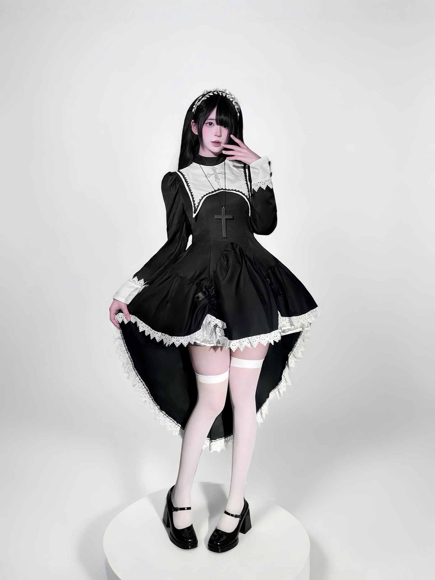 ชุดคอสเพลย์แม่ชีสไตล์โกธิค ปัก - Embroidery Gothic บทวิจารณ์และราคา