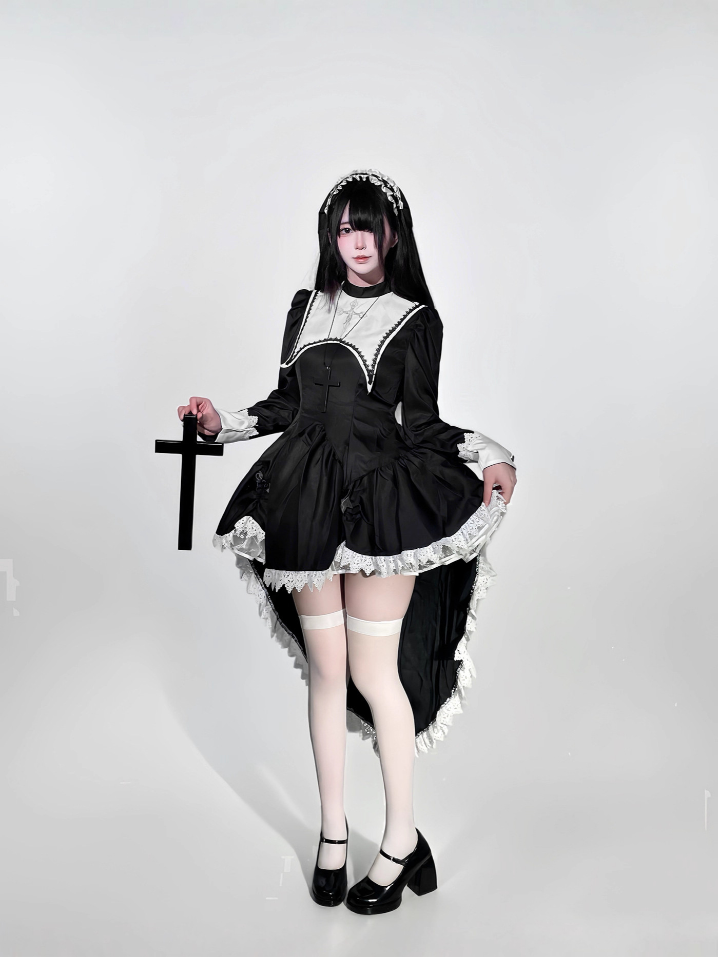ชุดคอสเพลย์แม่ชีสไตล์โกธิค ปัก - Embroidery Gothic บทวิจารณ์และราคา