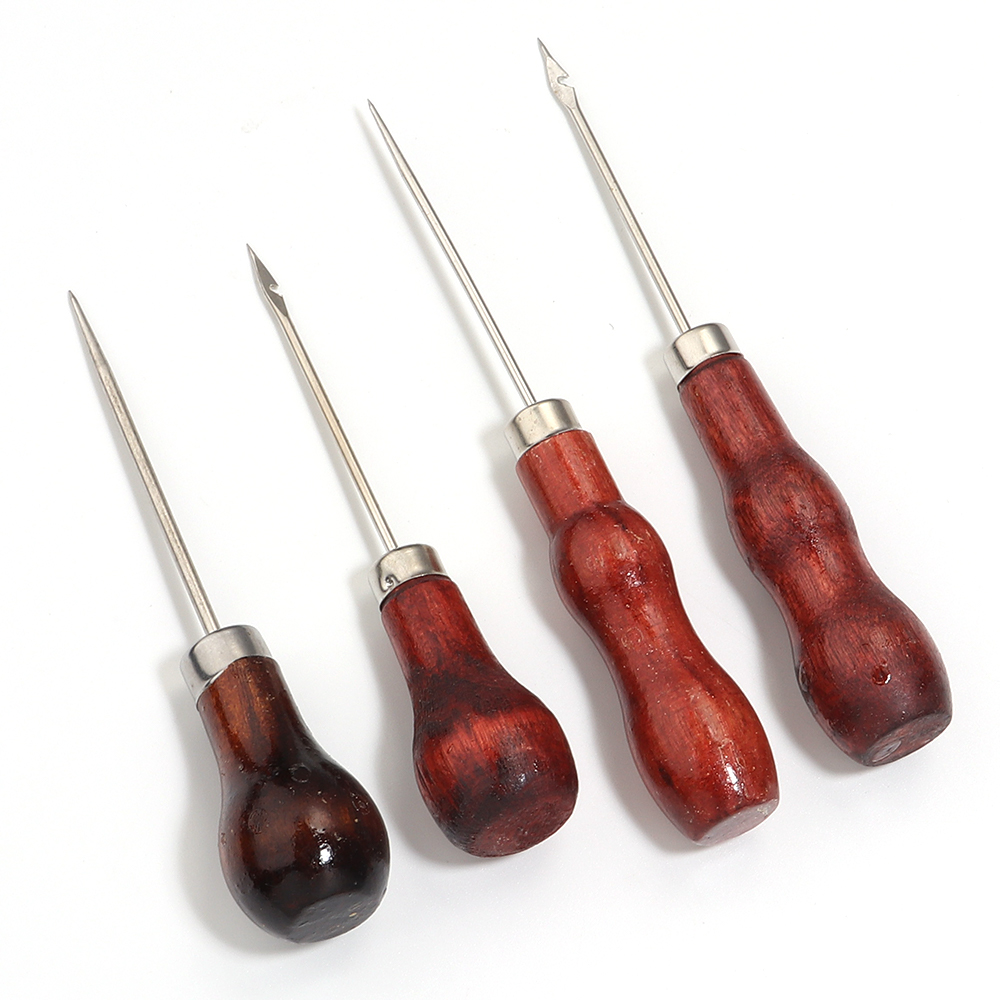 เข็มเจาะรูหนัง ด้ามไม้ สำหรับง - Punch Needle Handle บทวิจารณ์และราคา