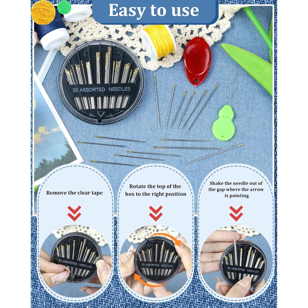 ชุดเข็มเย็บมือเหล็ก 30 เข็ม 6  - Embroidery Needle บทวิจารณ์และราคา