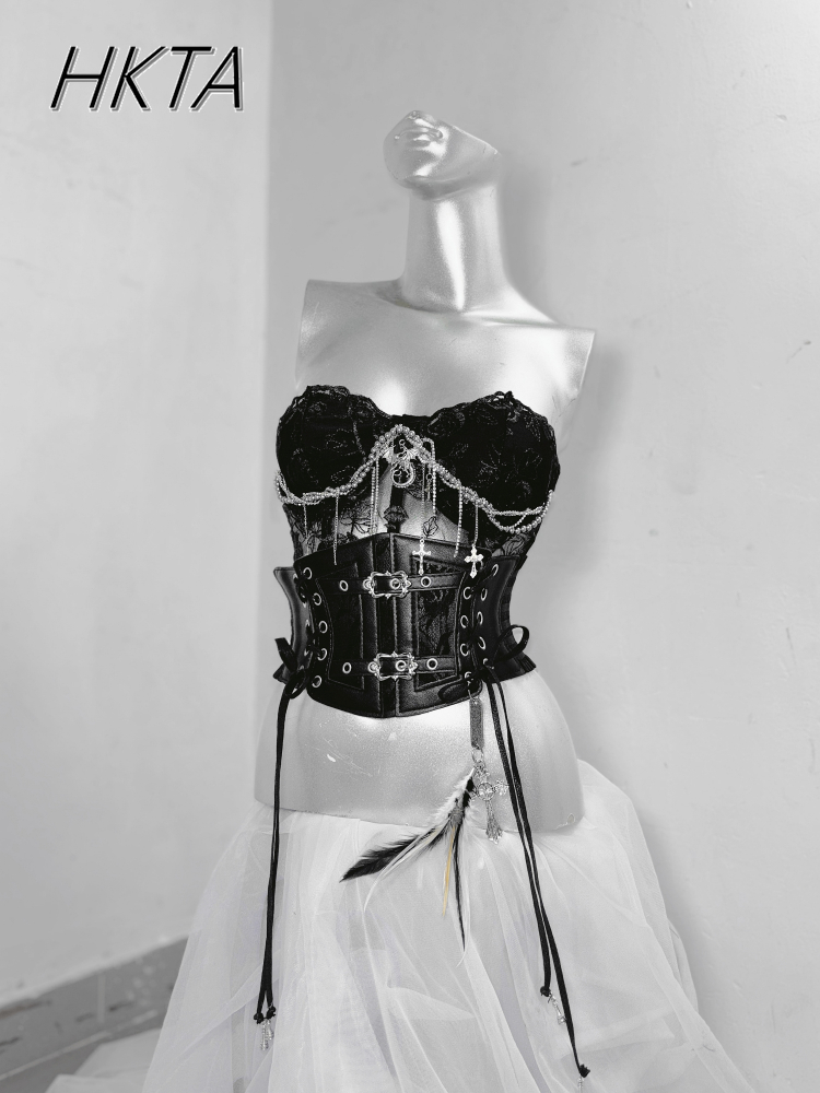 Dark สไตล์ Goth โซ่โลหะเอว Ros - Embroidery Gothic บทวิจารณ์และราคา