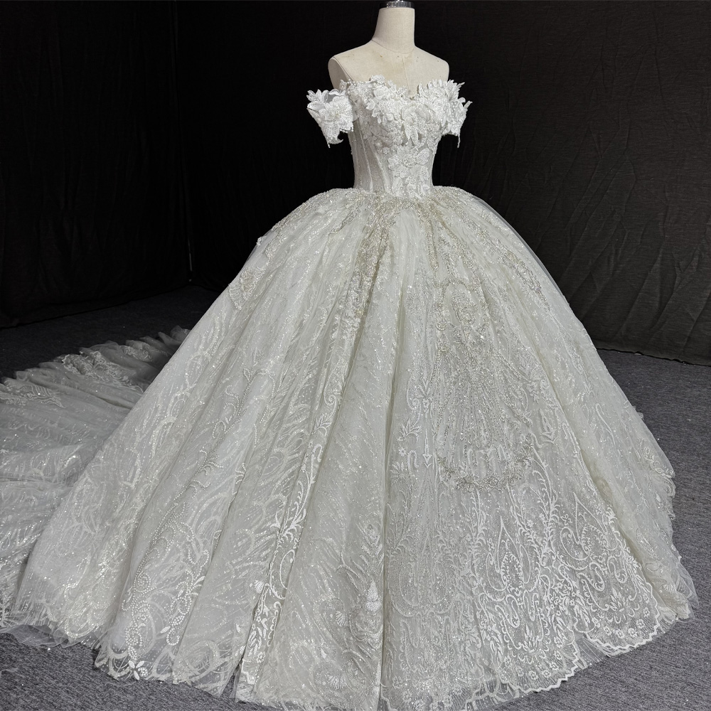 ชุดแต่งงานแบบปรับแต่งได้ คอวี  - Embroidery Organza บทวิจารณ์และราคา