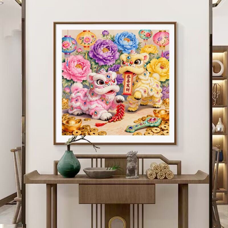 งานปักลายสิงโต 11CT 9CT, งานปั - Embroidery X Stitch บทวิจารณ์และราคา