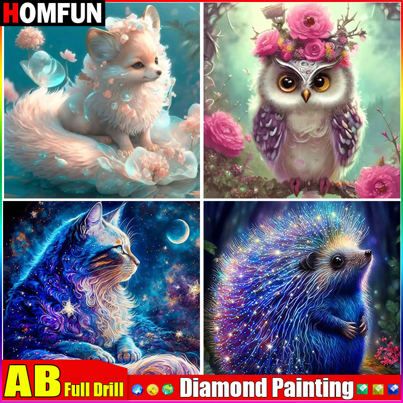 Homfun ปักเพชรเต็มรูปแบบ AB 