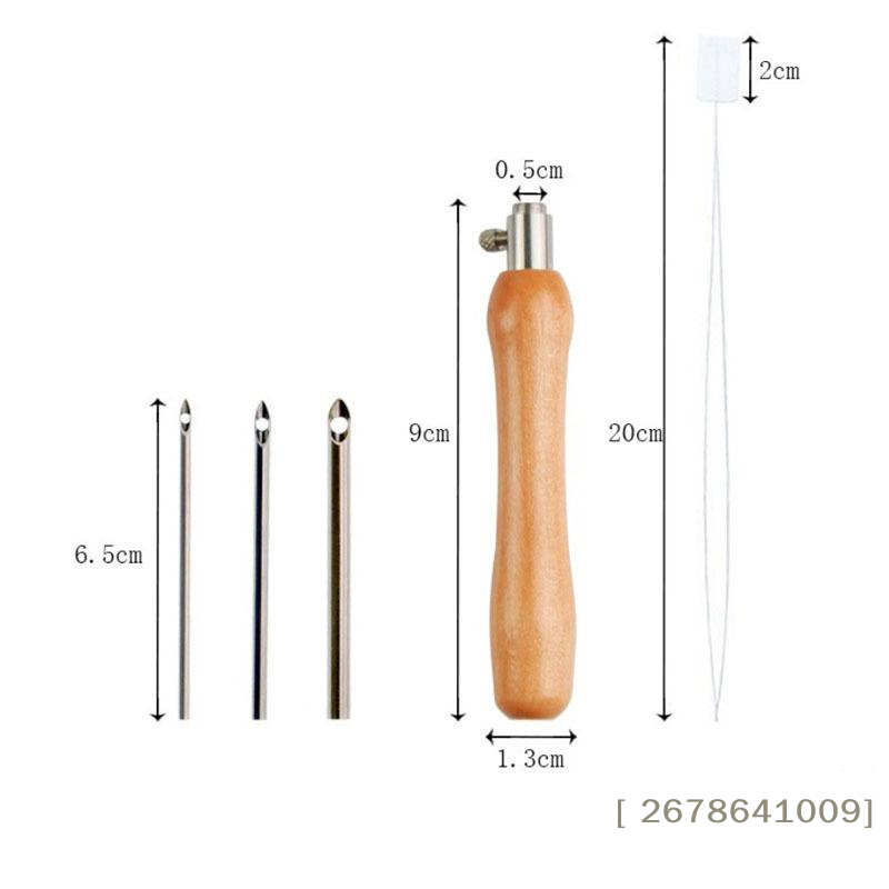 ⚑ ชุดเข็มปักลาย 5 ชิ้น ขนาด 2. - Punch Needle Handle บทวิจารณ์และราคา