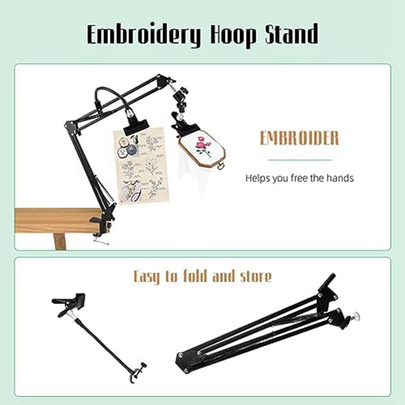 ขาตั้งวงแหวนปักผ้า: ขาตั้งวงแห - Embroidery Hoop Stand บทวิจารณ์และราคา