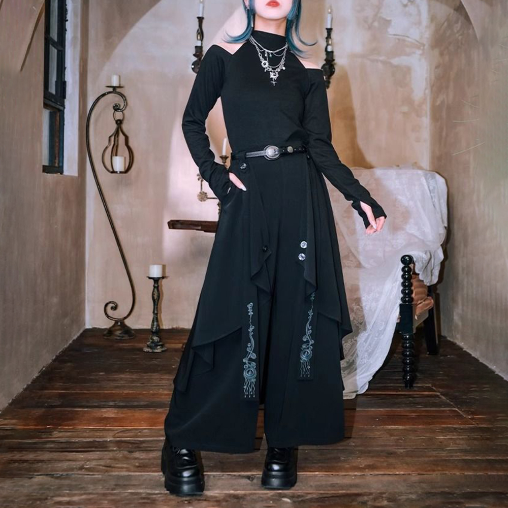 Dark Gothicปักริบบิ้นLayeredไม - Embroidery Gothic บทวิจารณ์และราคา