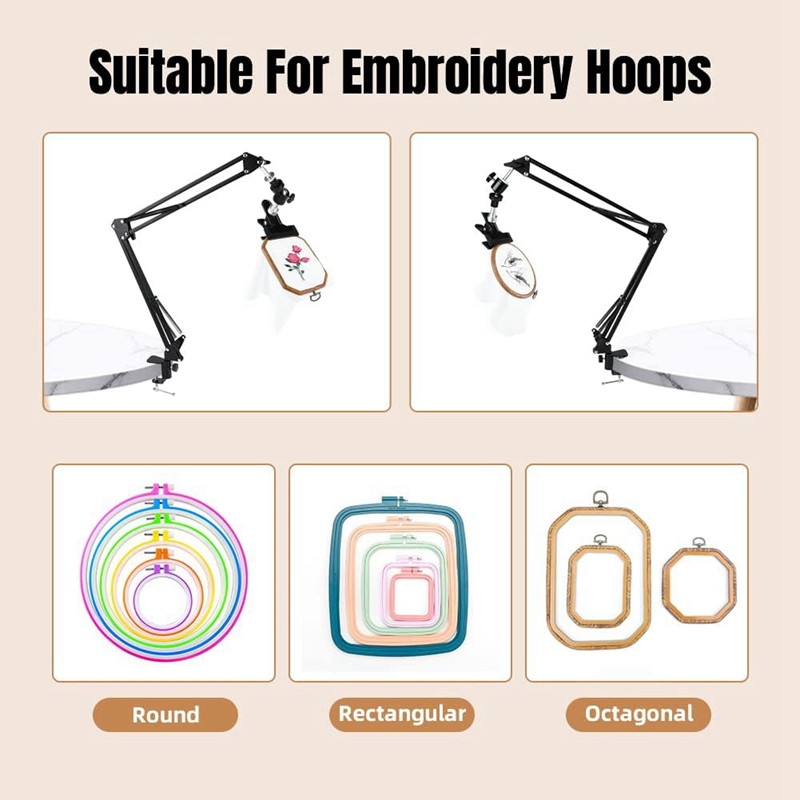 ขาตั้งวงแหวนปักผ้า: ขาตั้งวงแห - Embroidery Hoop Stand บทวิจารณ์และราคา