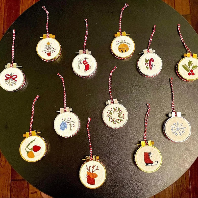 ชุดปักคริสต์มาส DIY สำหรับตกแต - Embroidery Xmas Ornaments บทวิจารณ์และราคา
